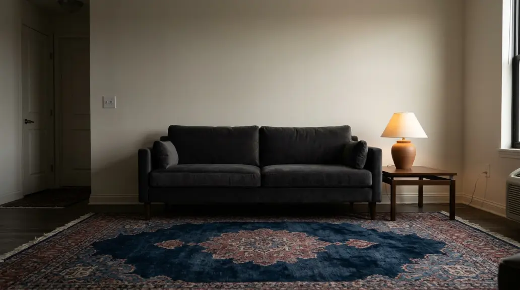 Minimalist Dark Living Room