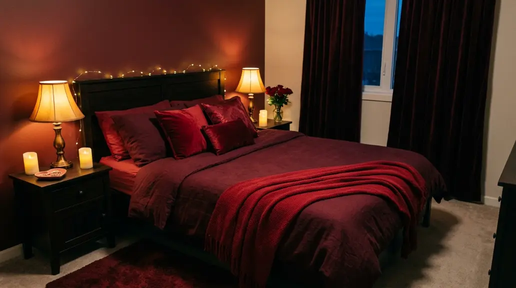 Modern Cherry Red Bedroom Ideas