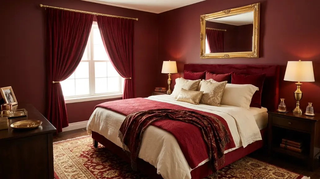 Cherry Red Curtains for Instant Drama