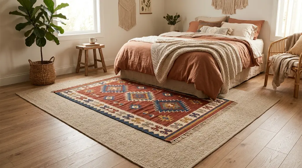 Add a Jute or Woven Rug