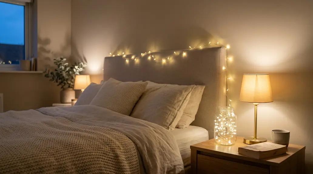 Try LED Lights Behind the Headboard