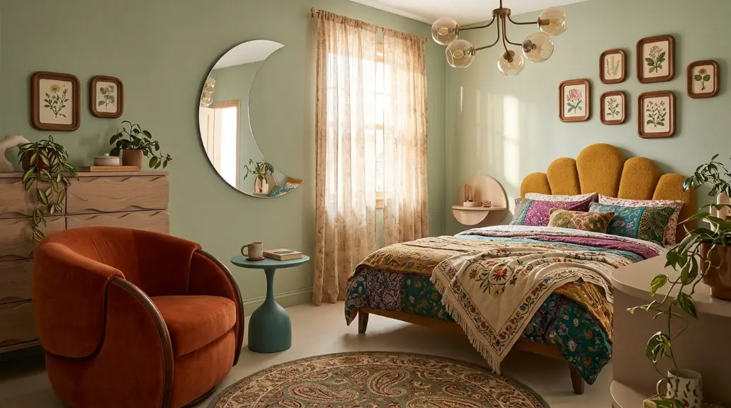 Curved and Eclectic Furniture Pieces