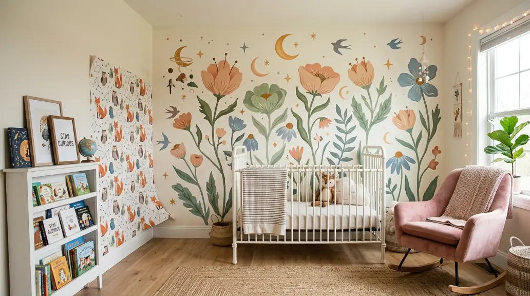 Whimsical Wallpaper or a Painted Mural