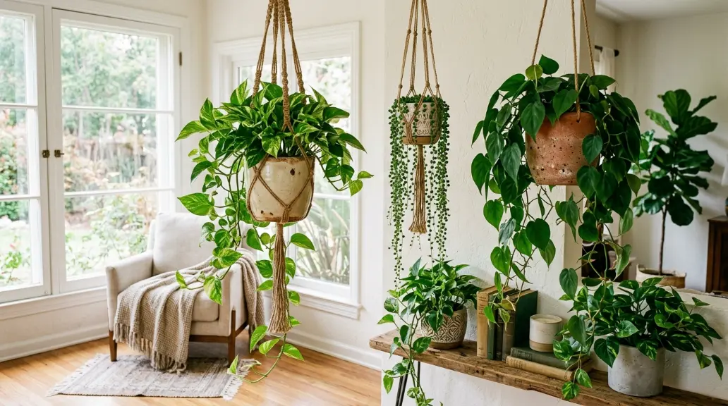 Trailing Vines and Hanging Planters
