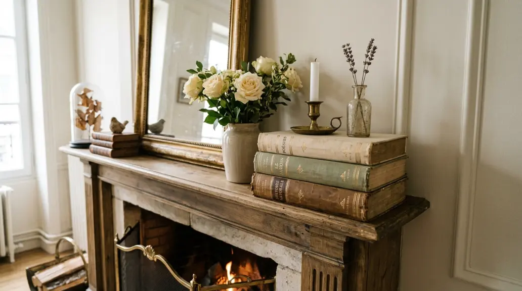 Use Vintage Books for Texture and Height