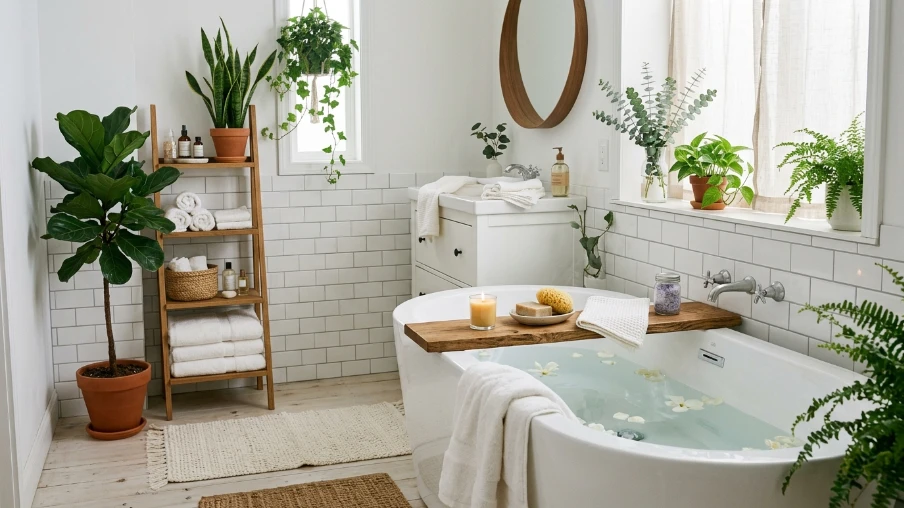 Bathroom Styling With Spa-Like Calm