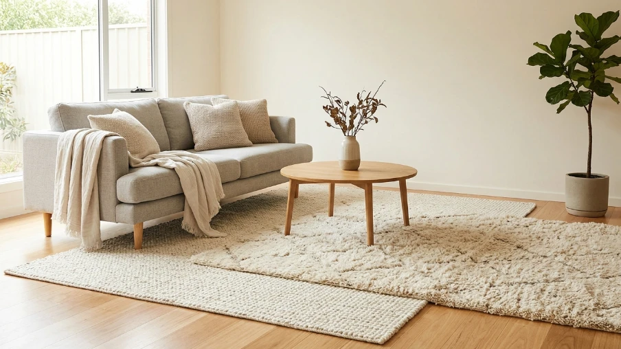 Layered Rugs for Depth