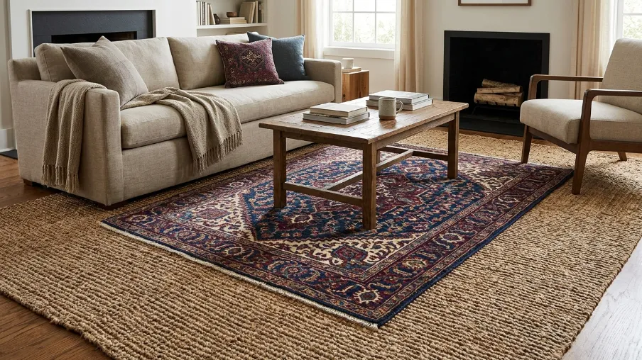  Layer Multiple Rugs for Depth and Texture