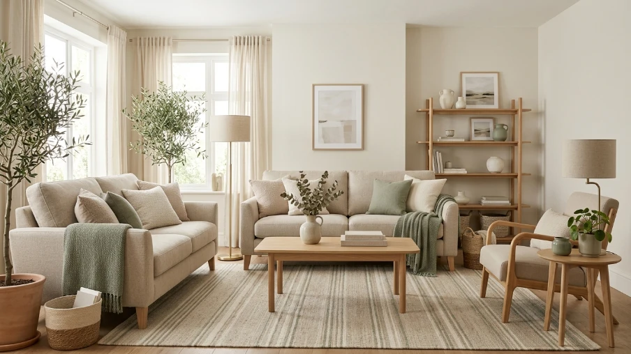 Living Room Color Palette With Soft Neutrals
