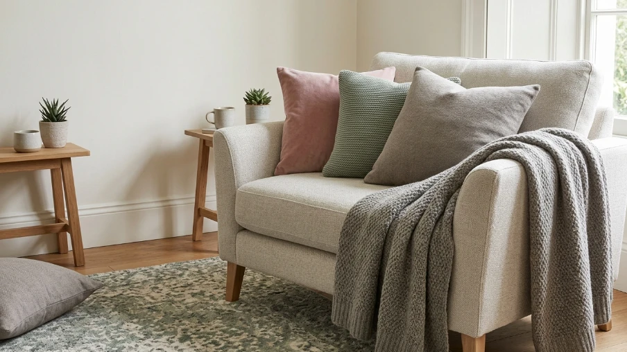 Soft Furnishings in Muted Tones