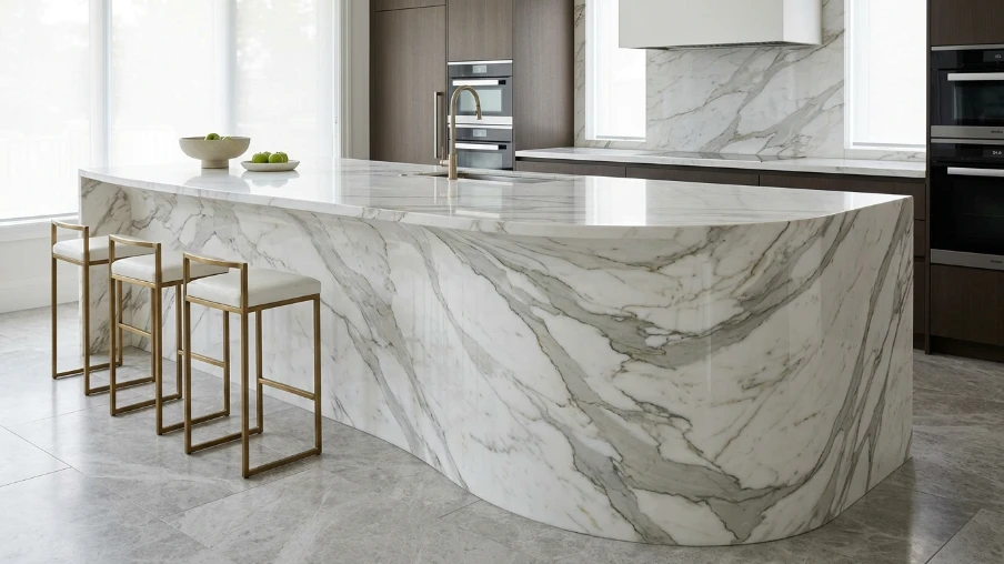 Curved Marble Island