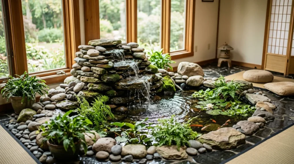 Indoor Pond with Waterfall