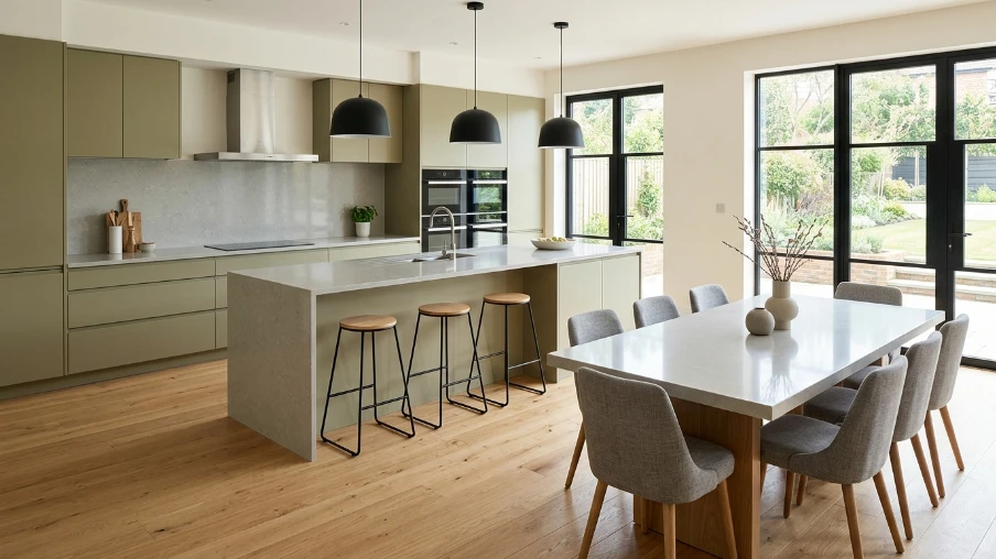 Open Plan Kitchen with Dining Integration