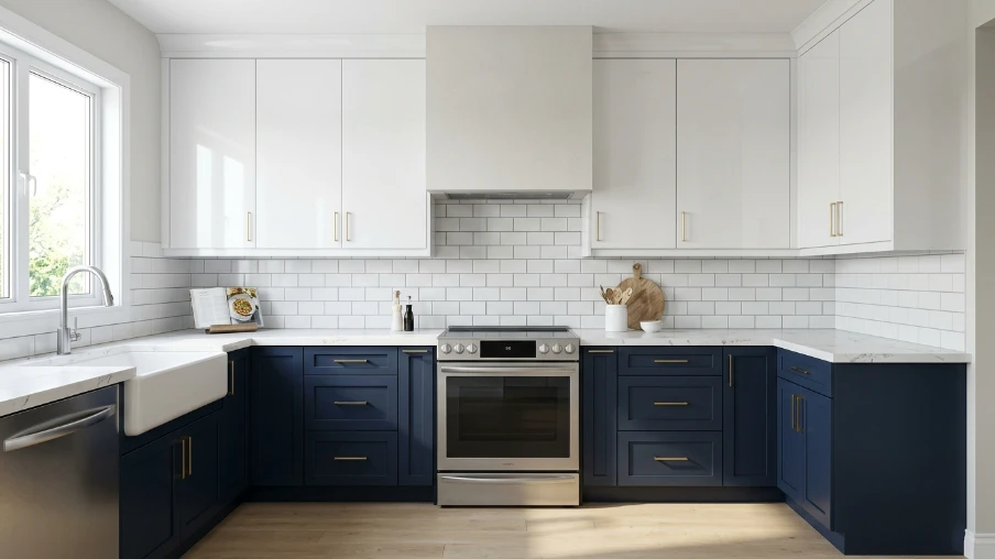Two-Tone Kitchen Cabinet Design
