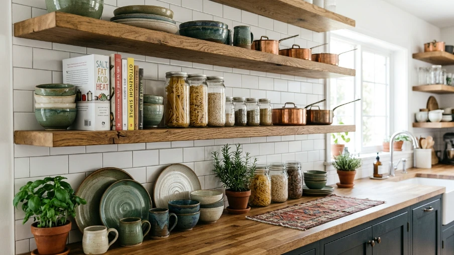 Kitchen with Open Shelving