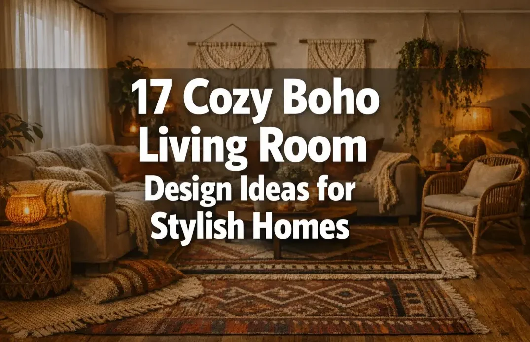 17 Cozy Boho Living Room Design Ideas for Stylish Homes