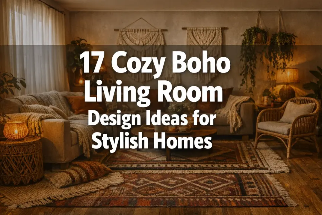 17 Cozy Boho Living Room Design Ideas for Stylish Homes