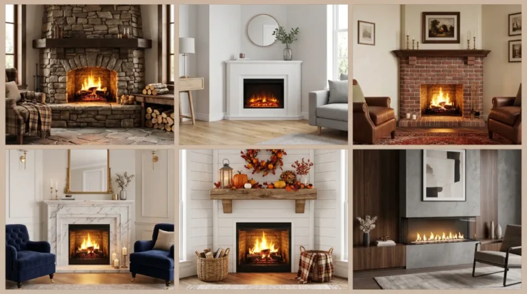 18 Corner Fireplace Ideas for Cozy & Stylish Living Spaces