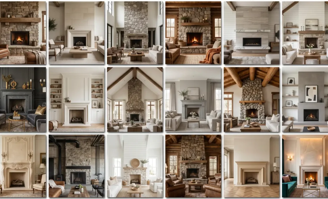 18 Stunning Stone Fireplace Ideas for a Cozy & Stylish Home