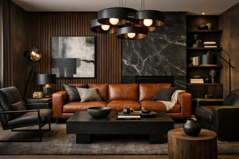 16 Bold Ideas for Masculine Living Room Design Cool Setups