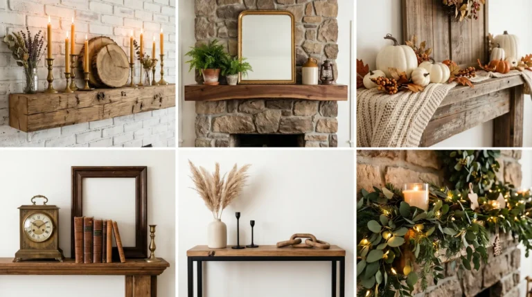 18 Unique Rustic Mantel Decorating Design Ideas Inspirations