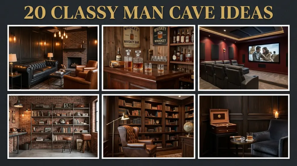 20 Classy Man Cave Ideas for Timeless Style & Comfort