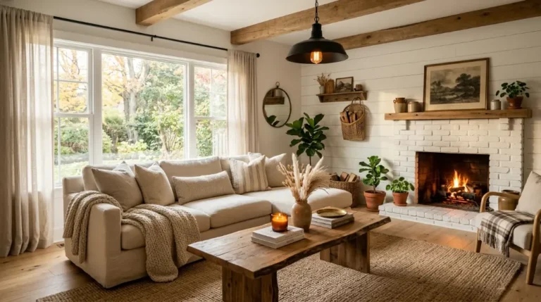 18 Cozy Modern Farmhouse Living Room Ideas for Warm Style!
