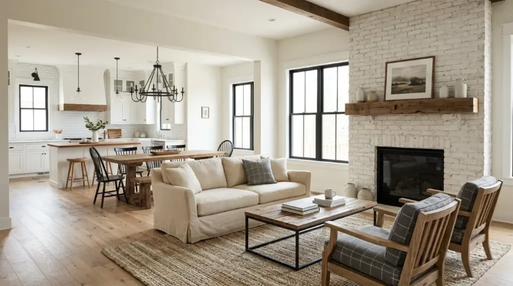 Work With an Open Concept Farmhouse Layout