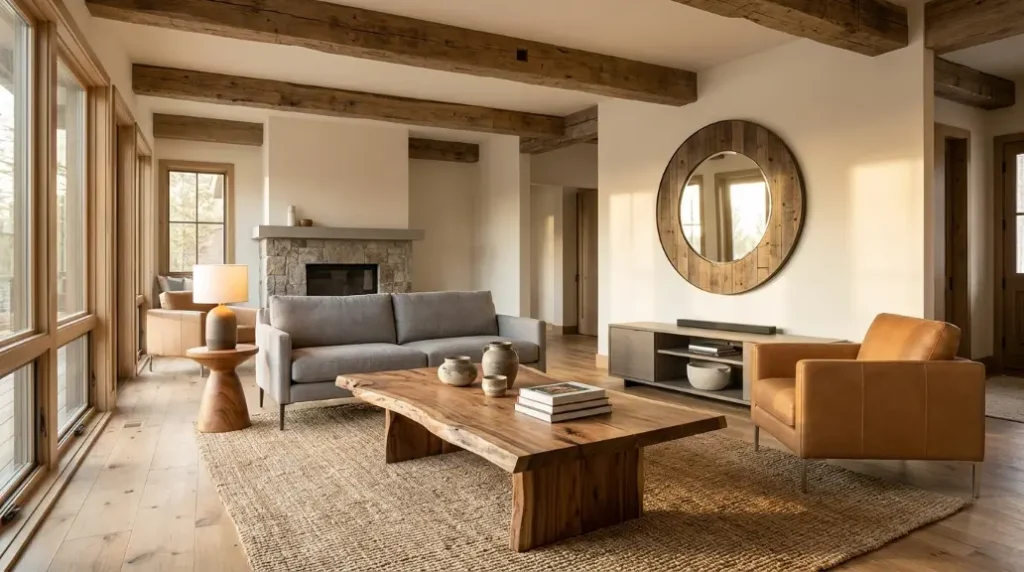 Bring In Natural Wood Accents Throughout the Room