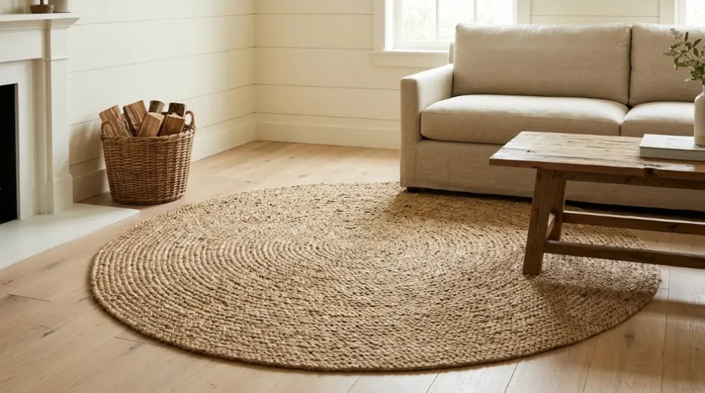 Use a Farmhouse Rug to Ground the Space