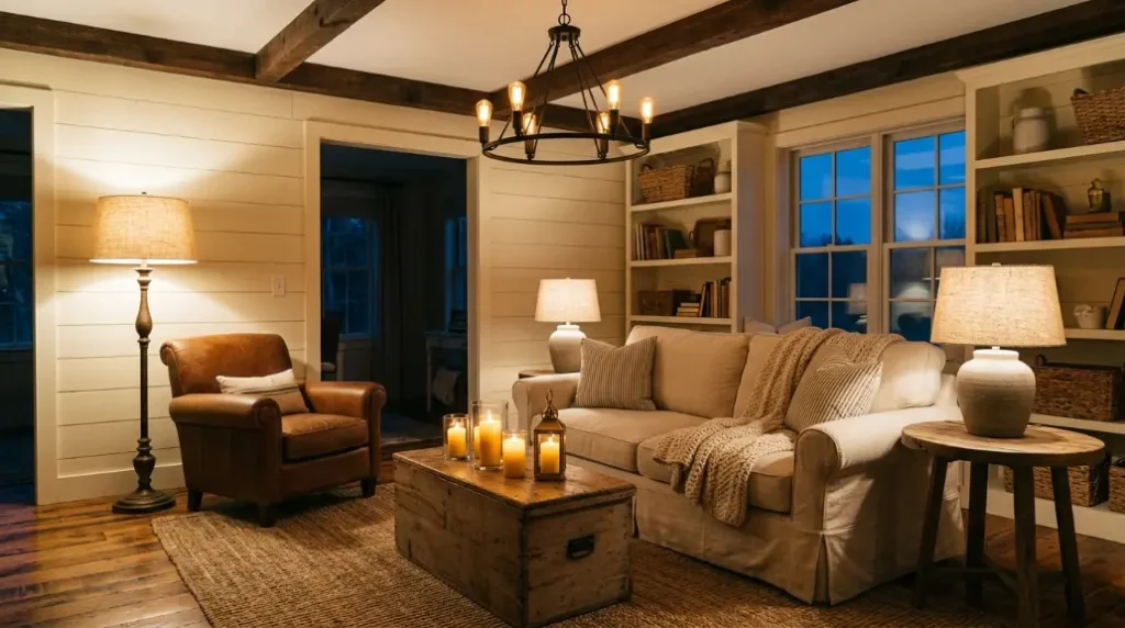 Add Warmth With Soft, Layered Lighting