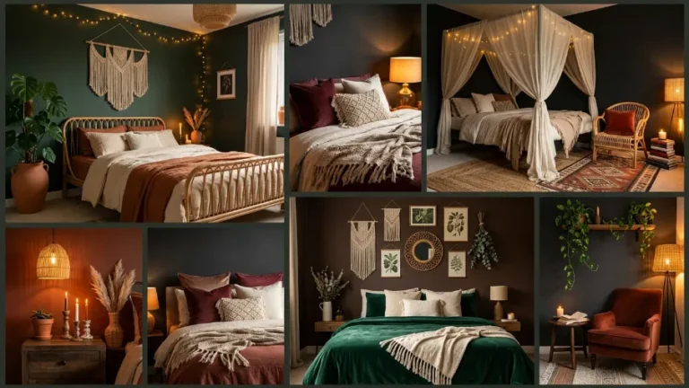 16 Stunning Dark Cozy Boho Bedroom Styles for a Dreamy Space