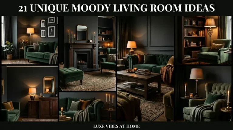21 Unique Moody Living Room Ideas for Luxe Vibes at Home