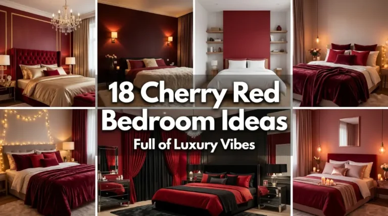 18 Cherry Red Bedroom Ideas Full of Luxury Vibes