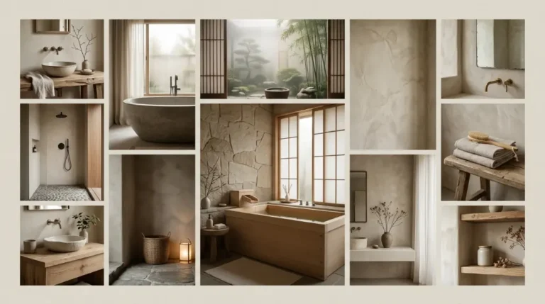 18 Wabi Sabi Bathroom Ideas for Peaceful Minimal Living