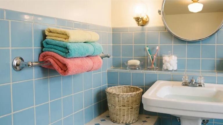 Retro Bathroom Accessories and Styling Details