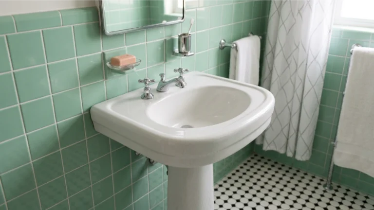 Pedestal Sink With Rounded Edges