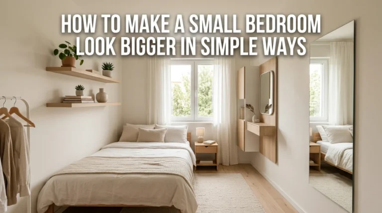 How to Make a Small Bedroom Look Bigger in Simple Ways