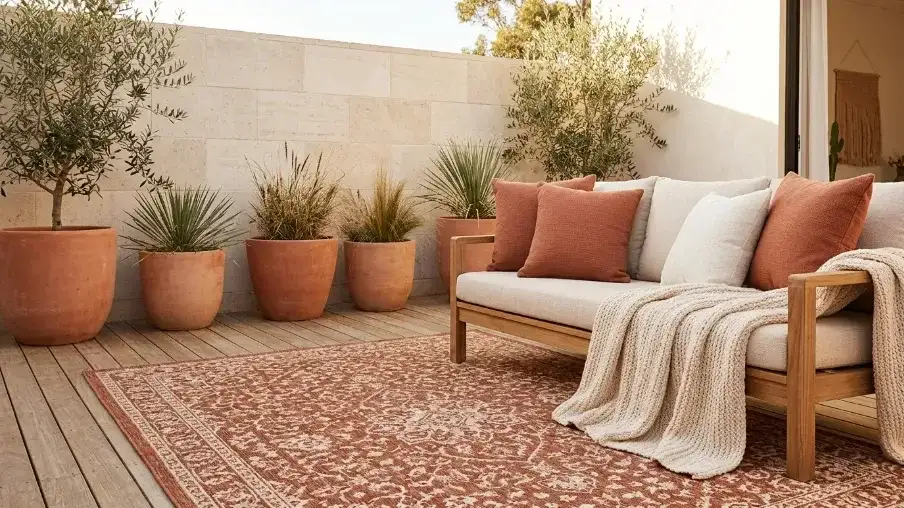 . Earthy Color Palette for Boho Patio