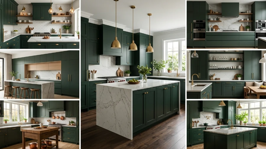 17 Ideas Dark Green Kitchen Designs Modern Style Guide HD!