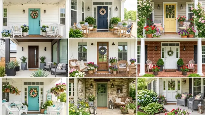 16 Summer Front Porch Decor Ideas to Refresh Your Home Now