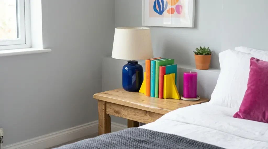 Colorful Minimalist Bedroom Design for Apartments