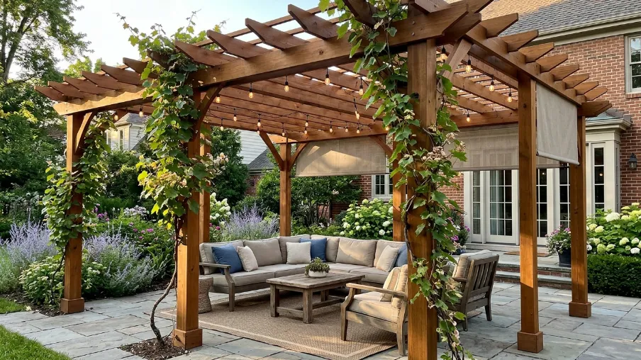 Classic Pergola Patio Design