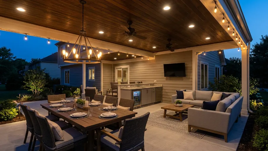 Covered Patio as an Outdoor Entertainment Space