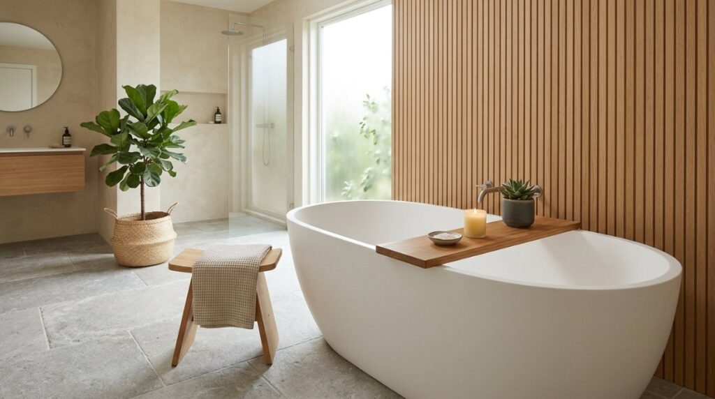Add a Freestanding Bathtub for a Spa-Like Focal Point