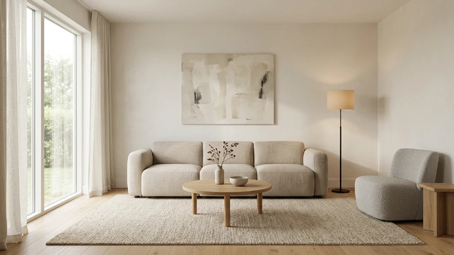  The Minimalist Living Room with Minimal Wall Decor