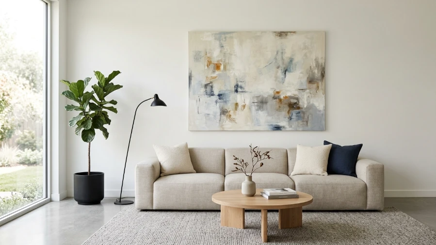  The Minimalist Living Room with Minimal Wall Decor