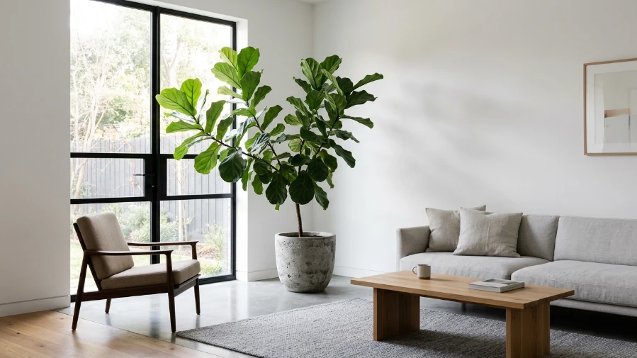  The Minimalist Living Room with a Single Statement Plant