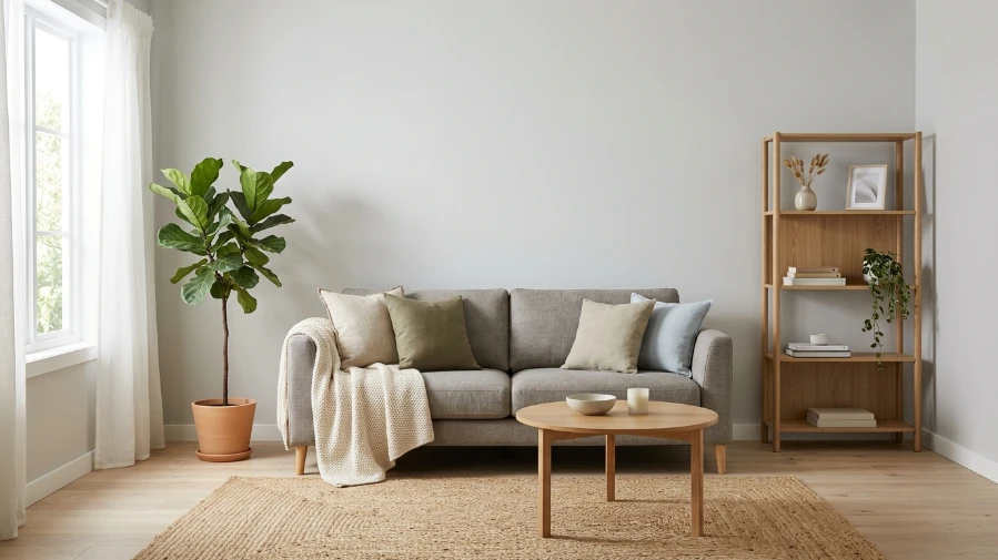 The Budget-Friendly Minimalist Living Room