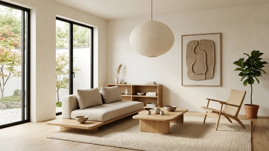 The Japandi Minimalist Living Room